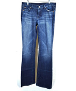 7 For All Mankind Seven Womens Blue Jeans 29 Dark Wash Straight Leg - $66.55 CAD
