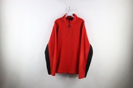 Vintage 90s Gap Mens Size XL Faded Color Block Half Zip Fleece Pullover Sweater - £38.89 GBP