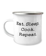 Best Cooking 12oz Camper Mug, Eat. Sleep. Cook. Repeat, Cheap Gifts for Friends, - $24.95