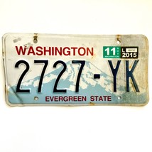 2015 United States Washington Evergreen State Passenger License Plate 2727-YK - £13.22 GBP