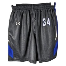 Kids Black Soccer Shorts #34 Under Armour Youth Size Medium Short Pants - £15.97 GBP