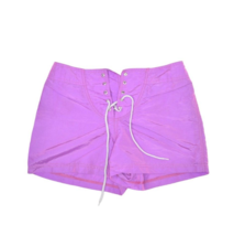 Vintage Zzapp Shorts Womens 6 Purple Iridescent Beach Britches Athletic ... - $19.20