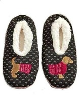 Women&#39;s Comfy Sherpa Lined Dachshund Dogs in Sweaters Slipper Socks Size  M/L - $20.80