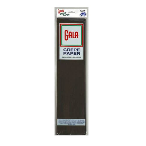 Gala Crepe Paper 12-Pack (240x50cm) - Black - $36.98
