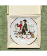 VINTAGE NORMAN ROCKWELL MINI PLATE COLLECTION A SCHOLARLY PACE 1984 AUTU... - £8.63 GBP