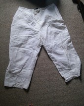 015 Larry Levine Woman 18W White Casual Pants Tie Front  - $11.04