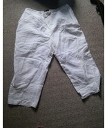 015 Larry Levine Woman 18W White Casual Pants Tie Front - £10.40 GBP