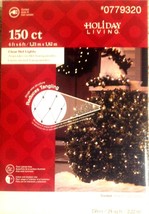 Holiday Living 150 Count Christmas Lights Constant White Net for 4-6&#39; Shrubs - £17.35 GBP