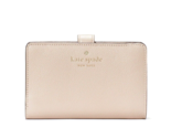New Kate Spade Elsie Medium Compact Bifold Wallet Leather Warm Beige - £56.39 GBP