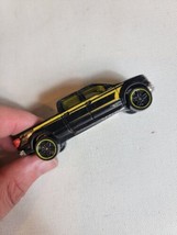 2000s Diecast Toy Car VTG Mattel Hot Wheels Black Ford F 150 Gold Truck - $9.30