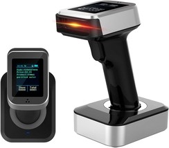 Symcode 2D Qr Bluetooth Barcode Scanner With Screen And Charging Base, 3... - $72.93