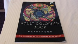 Peaceful Adult Coloring Book Ser.: Adult Coloring Book: De-Stress by Adult... - £11.77 GBP