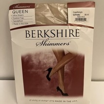 Berkshire Queen Petite Shimmers Control Top Pantyhose Style 4412 Candlelight - £5.04 GBP
