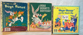 1949 &amp; 1951 Bugs Bunny little golden books plus 1 newer book VTG - £7.96 GBP