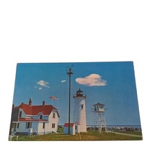 Postcard Chatham Lighthouse Cape Cod Massachusetts Nautical Chrome Unposted - $5.93