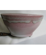 Small Salt Glazed Porcelain Bowl, Red-Pink RKC15 - £23.98 GBP