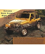 2003 Jeep WRANGLER RUBICON sales brochure sheet 03 4WD - £6.27 GBP