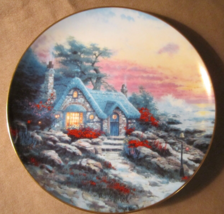 Seaside Cottage Collector Plate Thomas Kinkade Enchanted Cottages - £15.68 GBP