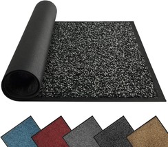 Mibao Dirt Trapper Door Mat for Indoor&amp;Outdoor, 24&quot; x 36&quot;, Anthracite Black - £18.98 GBP