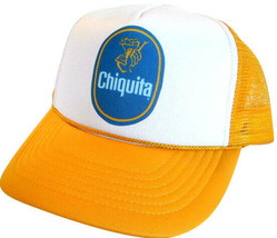 Chiquita Banana Trucker Hat Mesh Cap Snapback Hat Adjustable Vintage - £19.32 GBP