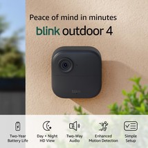 Blink Outdoor 4 (Newest Model), Wire-Free Smart Security Camera, Two-Year - $129.96