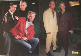 BROS ~ 19 Color and B&amp;W Vintage Clippings, Articles, PIN-UPS from 1989-1990 - £5.91 GBP
