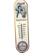 Vtg Heinz Tomato Soup Thermometer Wooden Sign Crisloid RI 57 Varieties P... - $20.79