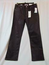 NWT Vigoss Crop Straight Shine Coat Burgundy Jeans W29 L26 Five Pocket Org $78 - £36.60 GBP