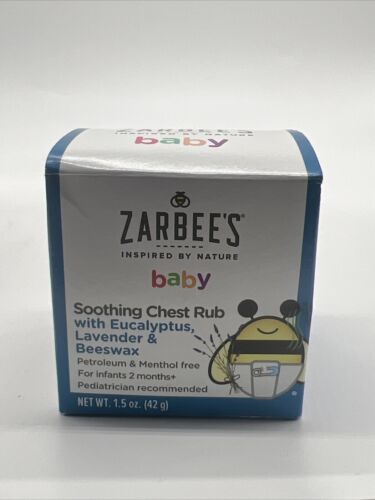 Zarbee&#39;s Naturals Baby Chest Rub with Eucalyptus, Lavender &amp; Beeswax 1.5 oz - $5.99