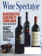 Wine Spectator Cabernets From Napa  Annual Tasting Report November 15, 2021 - $19.99