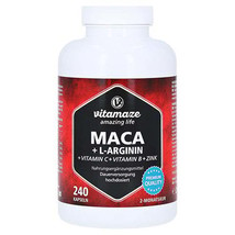 Maca 4:1 High Dose+L Arginine Capsules 240 pcs - £48.44 GBP