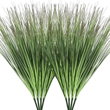 Artificial Plants 8 Pcs.Artificial Onion Grass Bushes 23.6&#39;&#39; Plastic Wheat Grass - £31.91 GBP