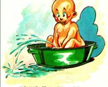Comic Postcard Baby in Tub Join Us Water Sports Vintage Walt Munson UNP ... - £3.90 GBP