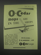 1949 O-Cedar Mops Ad - O-Cedar mops are in the shops - £14.46 GBP