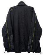 Asic Herren Run Warrior Polyester Jacke, Schwarz/Grün ,3XL - $49.49