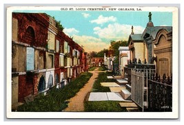 Oldest Cemetery St Louis No 1 New Orleans Louisiana LA UNP WB Postcard N25 - £2.28 GBP