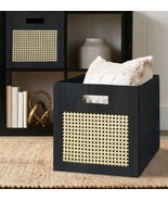 Better Homes &amp; Garden™ ~ CHARCOAL BLACK with CANING ~ 12.75&quot; ~ Storage C... - $32.73