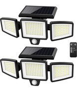 Tuffenough Solar Outdoor Lights 2500Lm 210 Led Security Lights With, 2 P... - $46.99