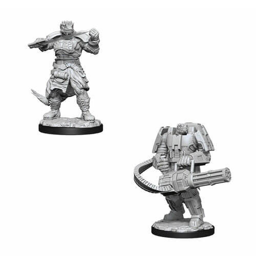 Starfinder Deep Cuts Unpainted Mini - Vesk Soldier - $18.05