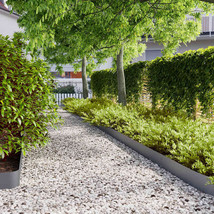 vidaXL Lawn Edgings 50 pcs Anthracite 5.9x40.6&quot; Cold-rolled Steel - $597.41 CAD
