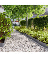 vidaXL Lawn Edgings 50 pcs Anthracite 5.9x40.6&quot; Cold-rolled Steel - $597.14 CAD