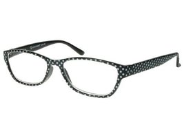 GL2100WHT Dotty Black &amp; White Spots +3.0 Reading Glasses Goodlookers - £12.44 GBP