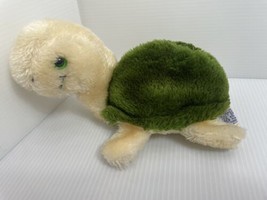 Vintage 1982 Stuffed Green Turtle R Dakin &amp; Co. San Francisco Toy Doll 6.5” - £7.27 GBP