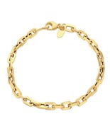 14K Yellow Gold 4.3mm Hollow Oval Cable Chain Bracelet - $668.36