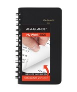 AT-A-GLANCE 2025 Planner, Weekly, 2-1/2&quot; x 4-1/2&quot;, Pocket Size, Black - $15.83
