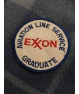 Exxon Aviation Line Service Graduate Vintage Embroidered Patch Badge Sew On - $6.79