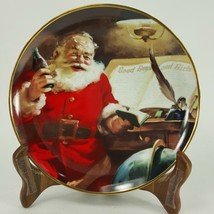 MAKING A LIST 1994 Franklin Mint Coca Cola Christmas Collector Plate  ULH09 - £7.77 GBP