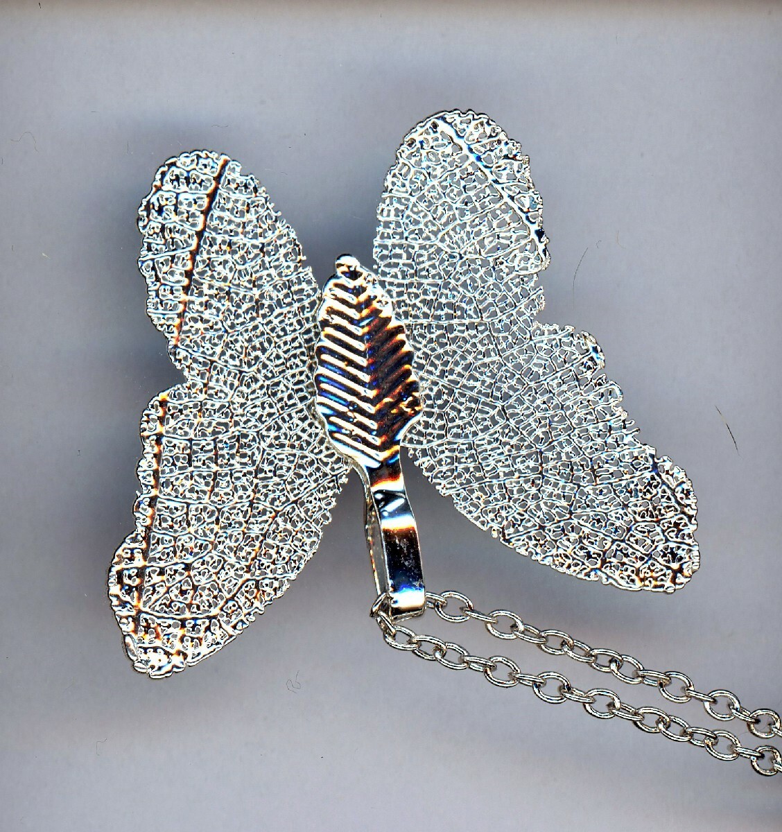 Moda Handmade Blu Colorato Farfalla Ciondolo Con Collana Item image 2