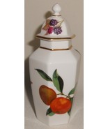 1974 Royal Worcester ARDEN PATTERN 5 1/8  Bone China COVERED VASE w/LID - $370.49 MXN