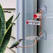 Copper Wire Hummingbird Feeder Kit: Handmade Garden Bird Feeder with Suction Cup - £15.27 GBP+